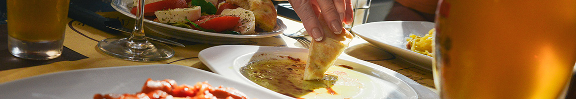 Eating Mediterranean Turkish at Koy Grill restaurant in East Brunswick, NJ.